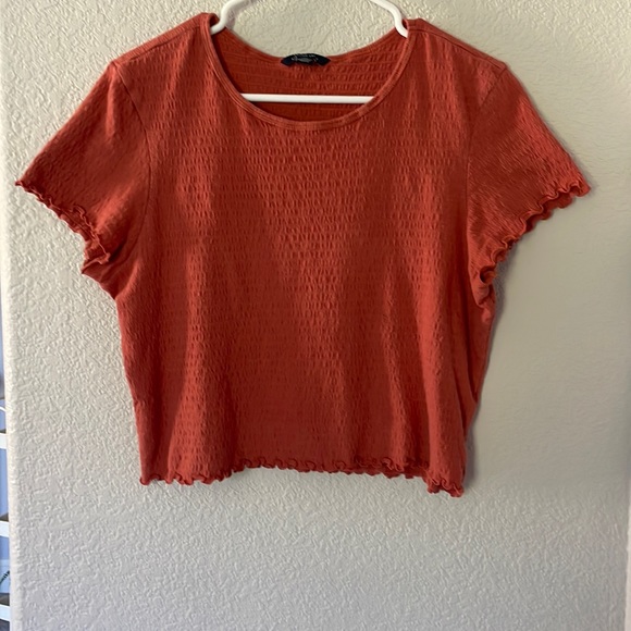 American Eagle Outfitters | Tops | Cute Burnt Orange Shirt | Poshmark